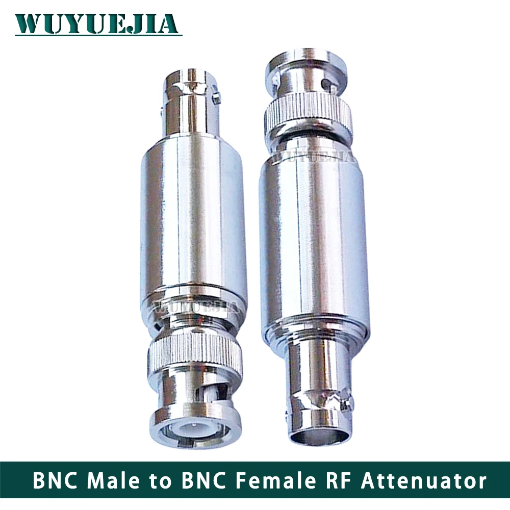 5W BNC RF Attenuator DC-3Ghz / 4Ghz 50 ohm RF coaxial Power BNC Plug Male to BNC Jack Female 1/2/3/5/6/10/15/20/30db/40db