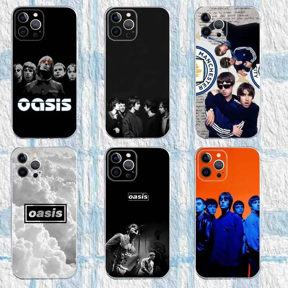 

Band O-Oasis Phone Case For iPhone 16,15,14,13,12,11 Pro,Max,Plus,X,XS,XR,SE,Mini Transparent Silicone Soft