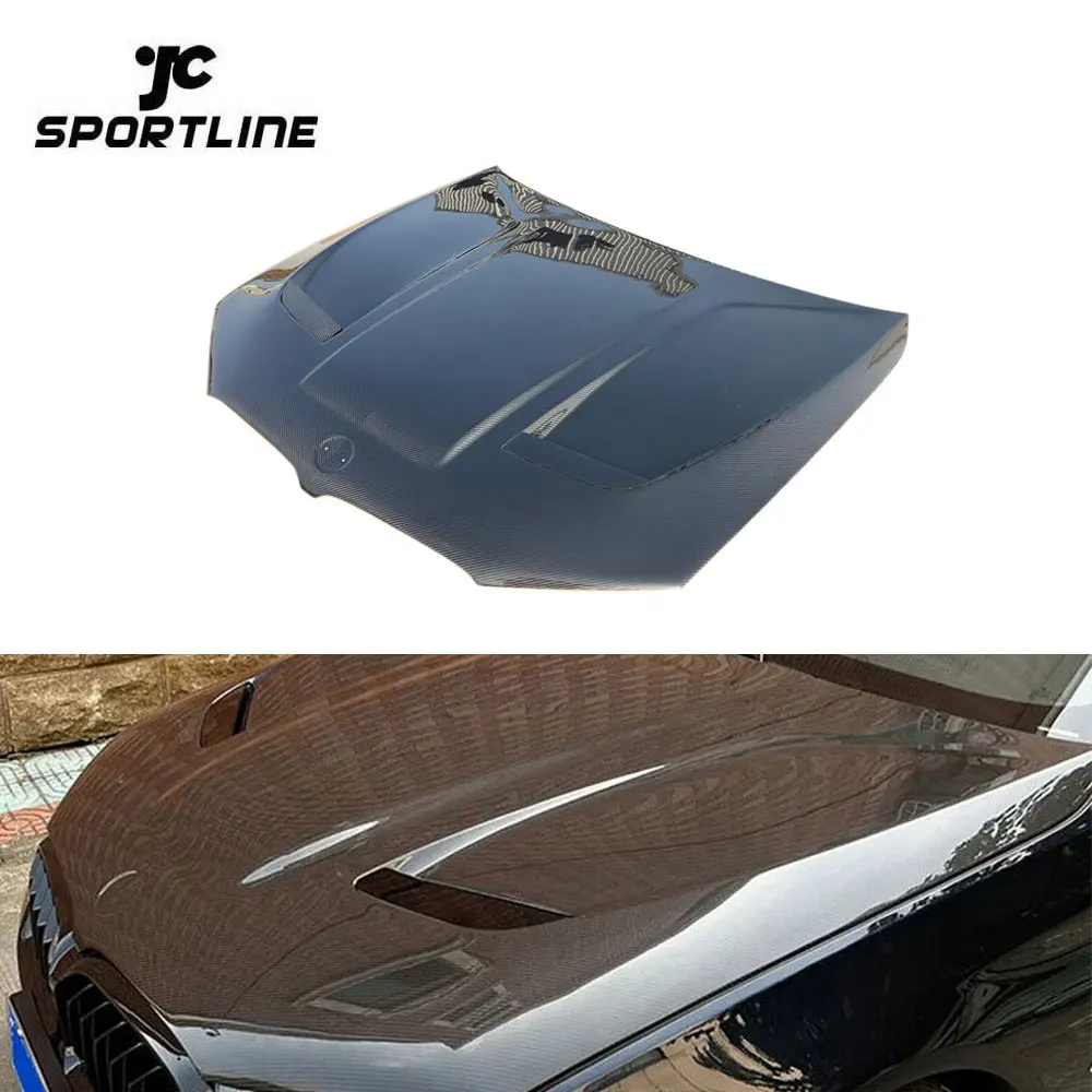 

Prepreg DRY CARBON FIBER Front Hood Engine Bonnet Cover For BMW M5 F90 LCI 2018 - 2022