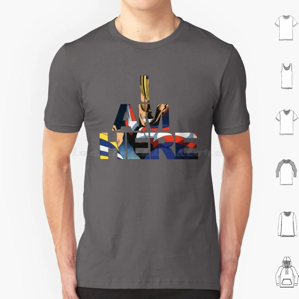I Am Here T Shirt Men Women Kids 6xl All Might Yagi Toshinori Toshinori Yagi Mha Bnha Boku No Hero Academia Plus Ultra Symbol