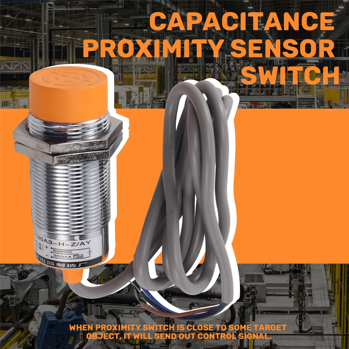 

switch LJC30A3-H-Z/AY 1-25mm Capacitance Proximity Sensor Switch PNP NC DC 6-36V 300mA