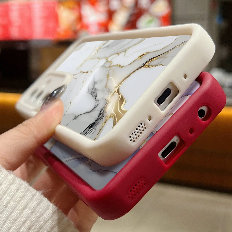 Etui na telefon z marmurkowym wzorem do Samsunga S26 S24 S23 S22 Ultra Plus S24 FE S25 Edge A57 A37 A56 A17 A36 A16 A15 A53 A54, miękka obudowa — zdjęcie 7