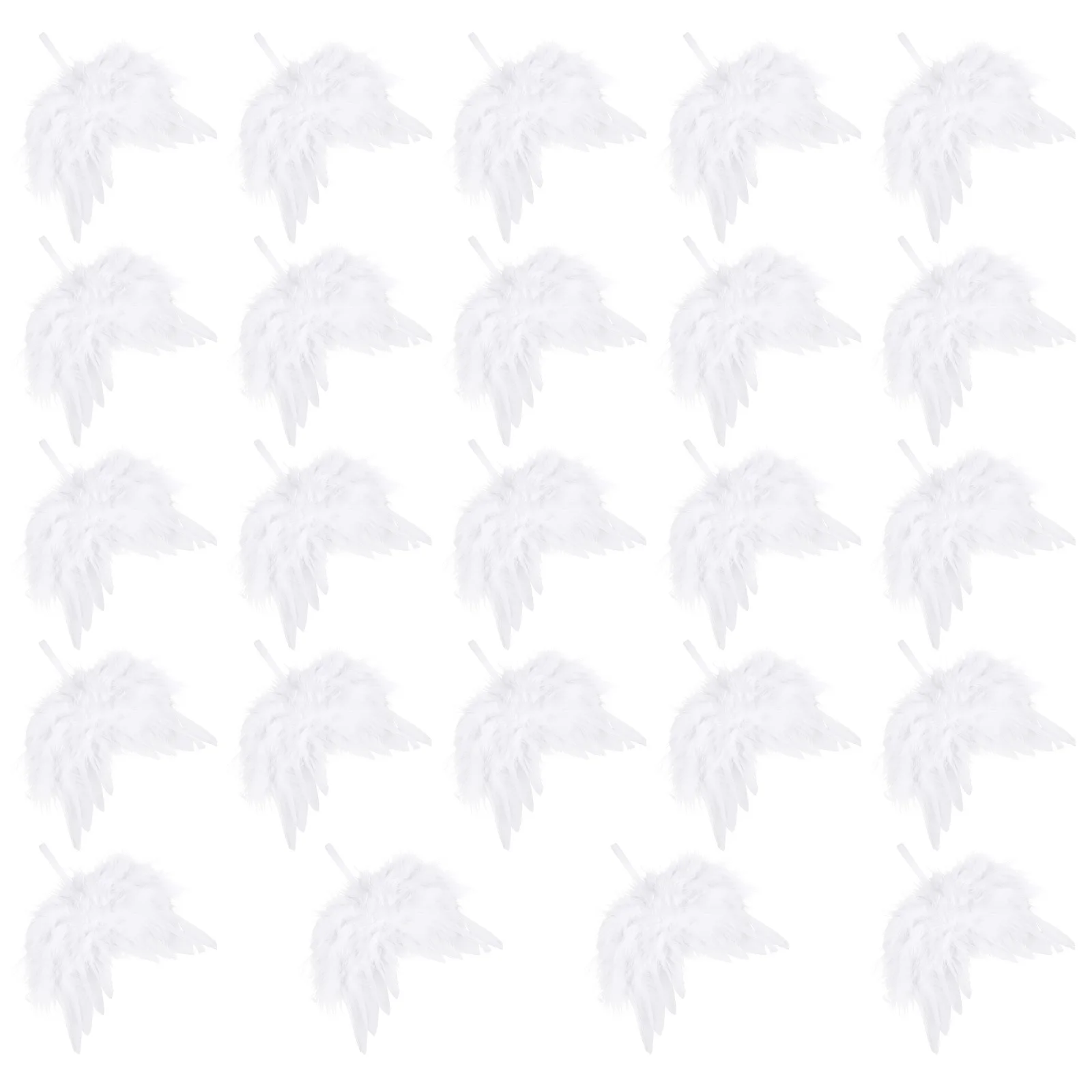 24 قطعة قلادة أجنحة أجنحة الملاك زخرفة معلقة زينة عيد الميلاد مهرجان المشهد زينة ديكور المنزل #2