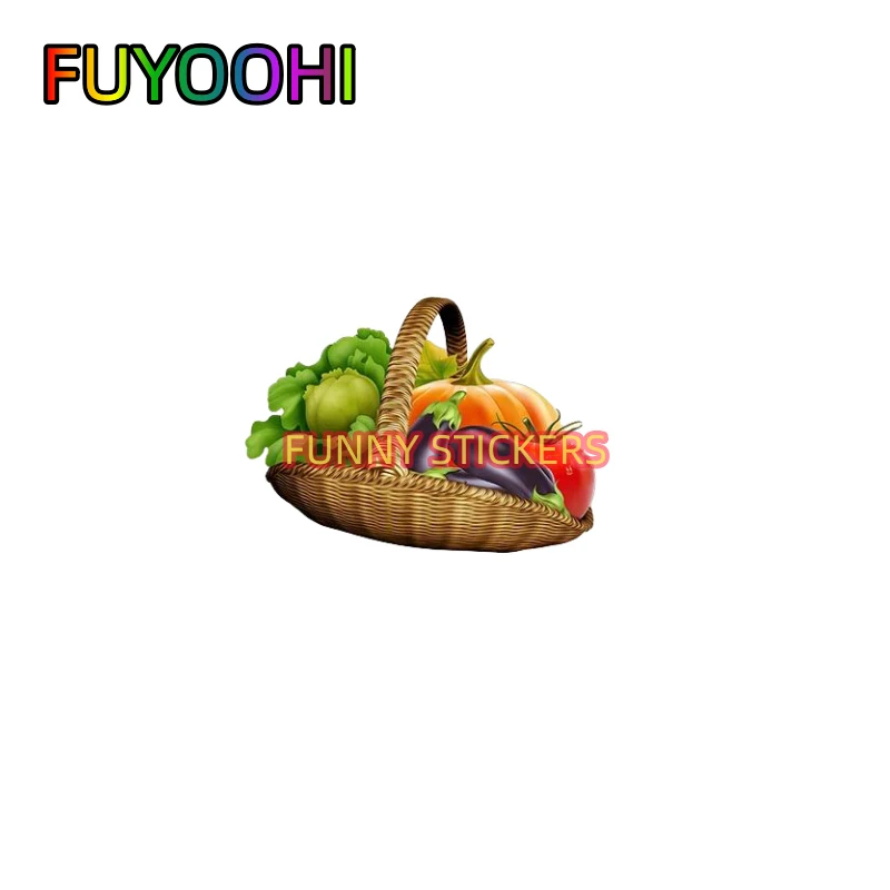 FUYOOHI Harvest Vegetable Melon and Fruit Cartoon PVC Color Sticker Car Decoration Decal