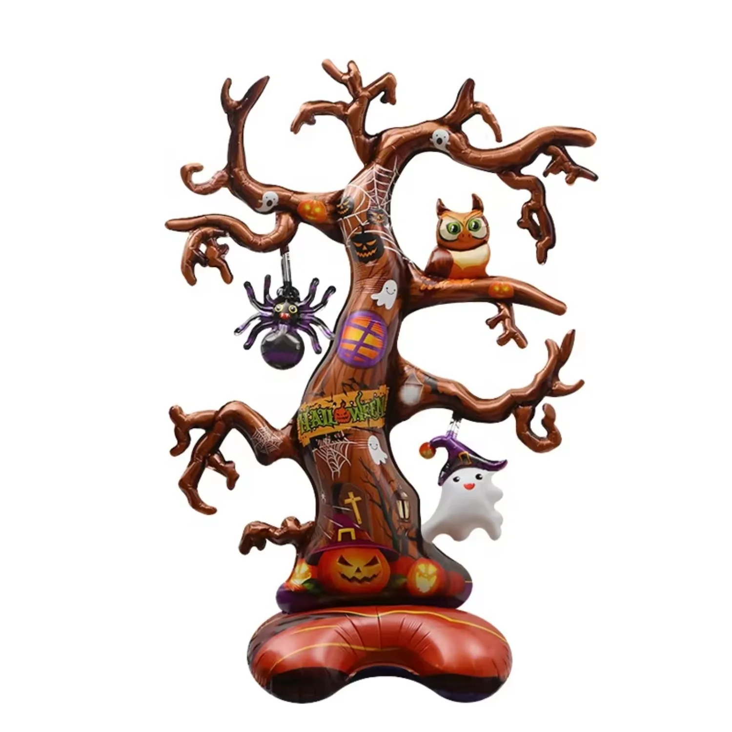 

HALLOWEEN DECOR FOIL 3D BALLOON With Base WITHERED TREE HAUNTED HOUSE SPOOKY GARDEN OUTDOOR INDOOR PROPS