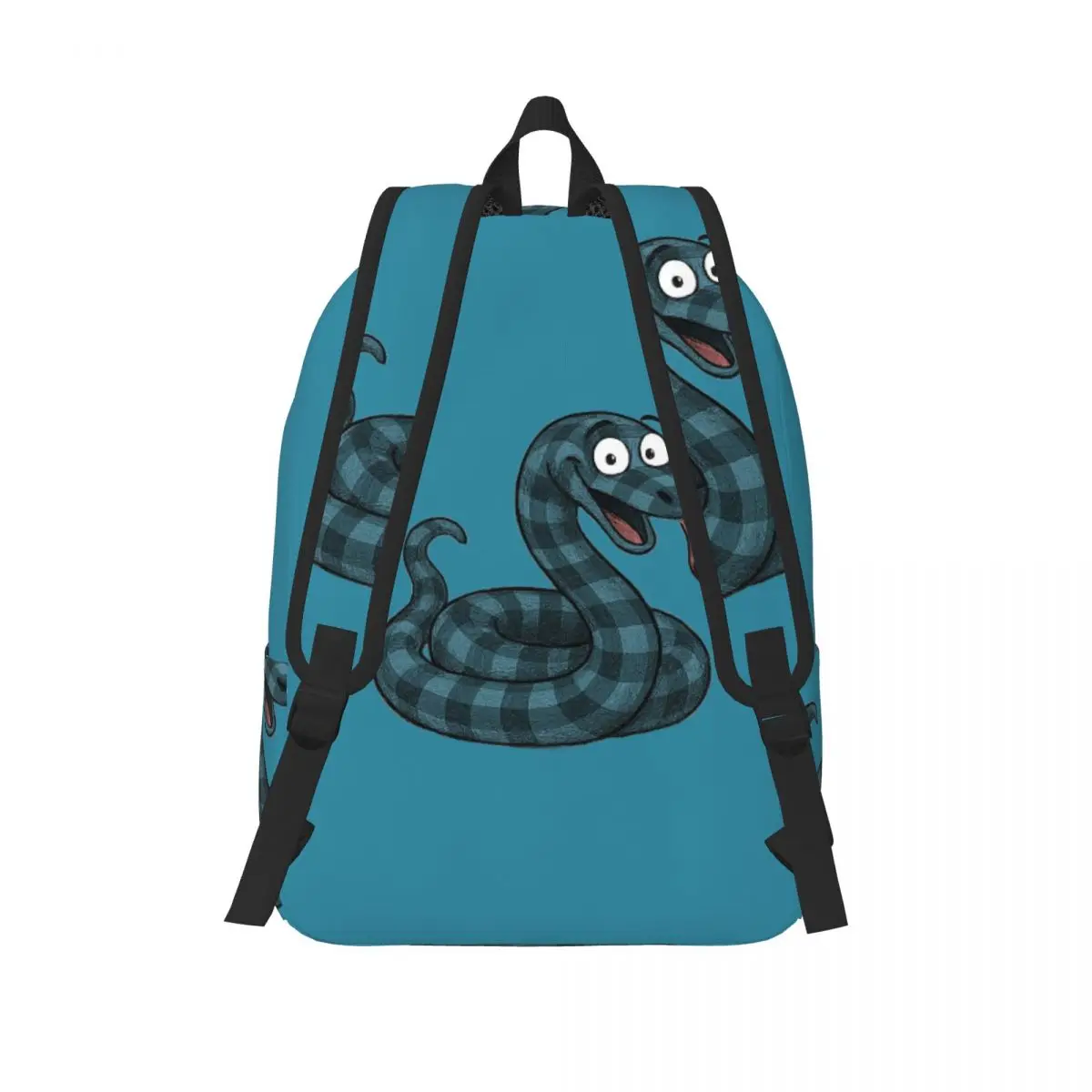 Cute Plaid Snake Student Backpack School Bag Hiking Travel Daypack for Men Women Fashion Bookbag Shoulder Bags