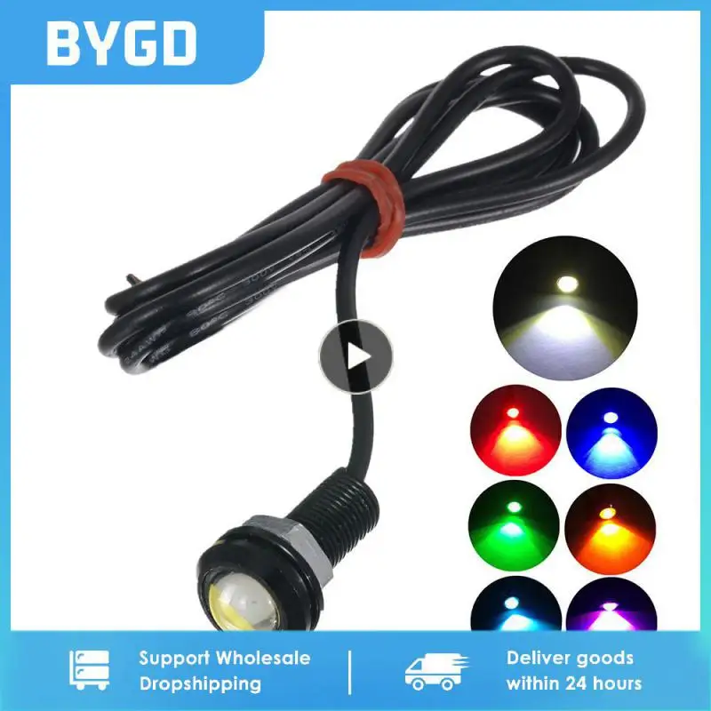 Motorcycle LED Light Bulbs 12V Rearview Mirror Flashing Blinker Lamps 3LED Eagle Eye Lamp Bulb Universal Lighting & Indicator