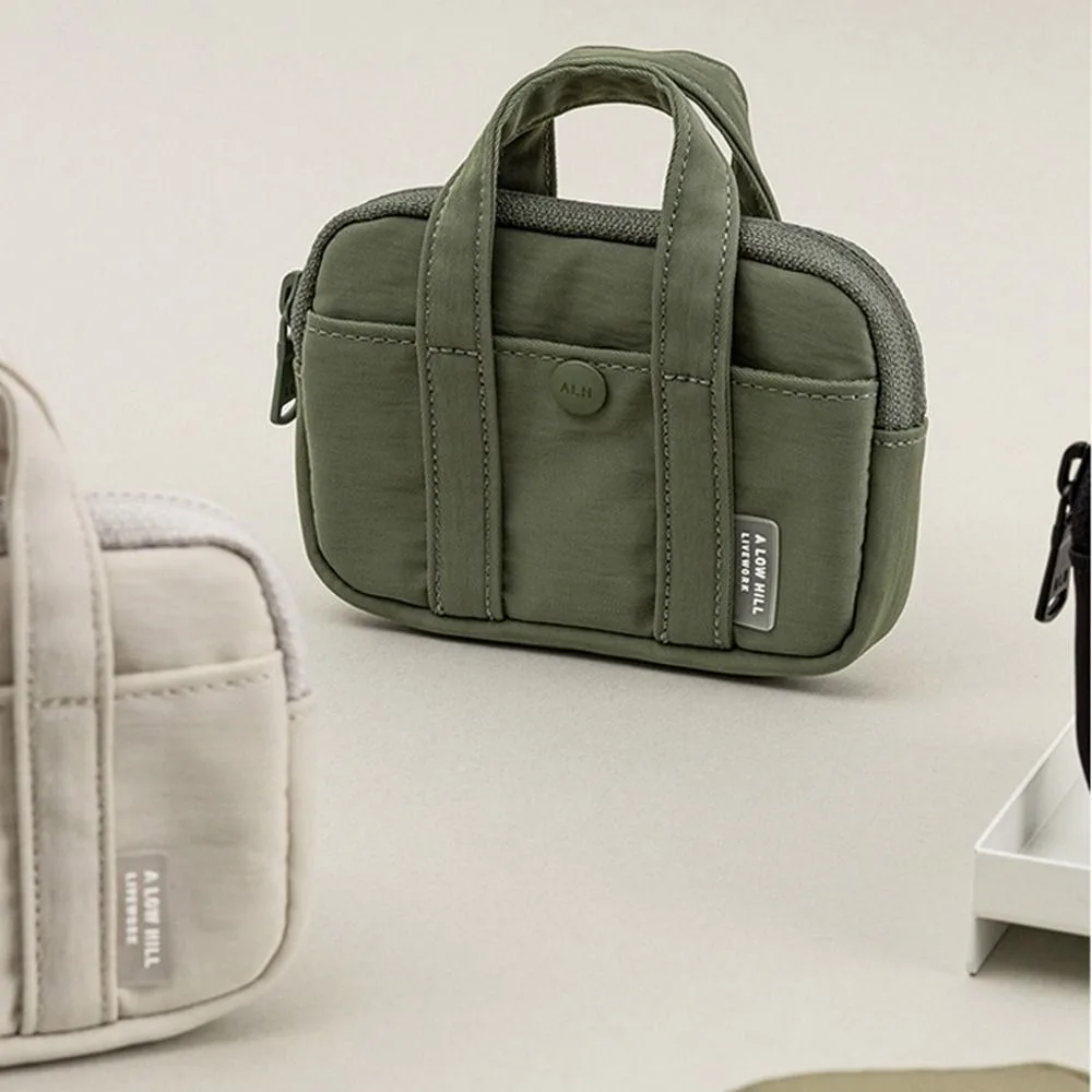 

Portable Nylon Coin Purse Card Holder Zipper Pouch Card Pouch Lightweight Bank Card Organizer Mini Earphone Storage Bag Student