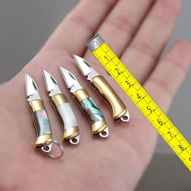 

Exquisite Key Chain, Shell Knife, Express Knife, Pocket Knife, Baby Protector, Box Opener, Brass Mini Stainless Steel Knife