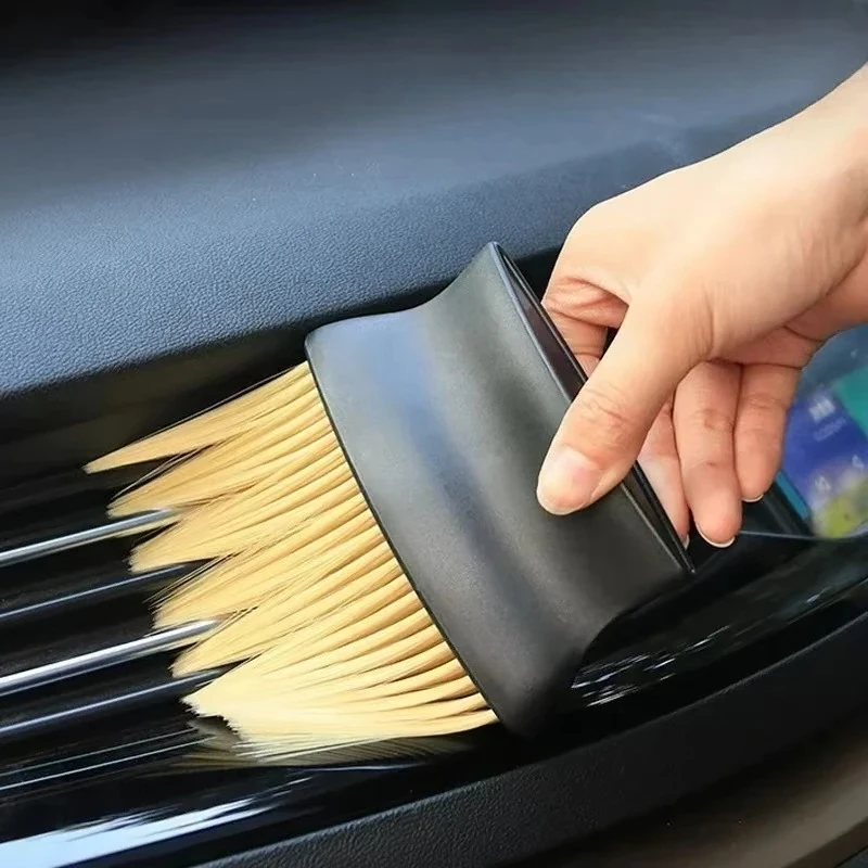 1-2 PCs Car Air Outlet Cleaning Brush Dashboard Air Conditioner Detailing Dust Sweeping Tools Auto Interior Home Duster Brushes