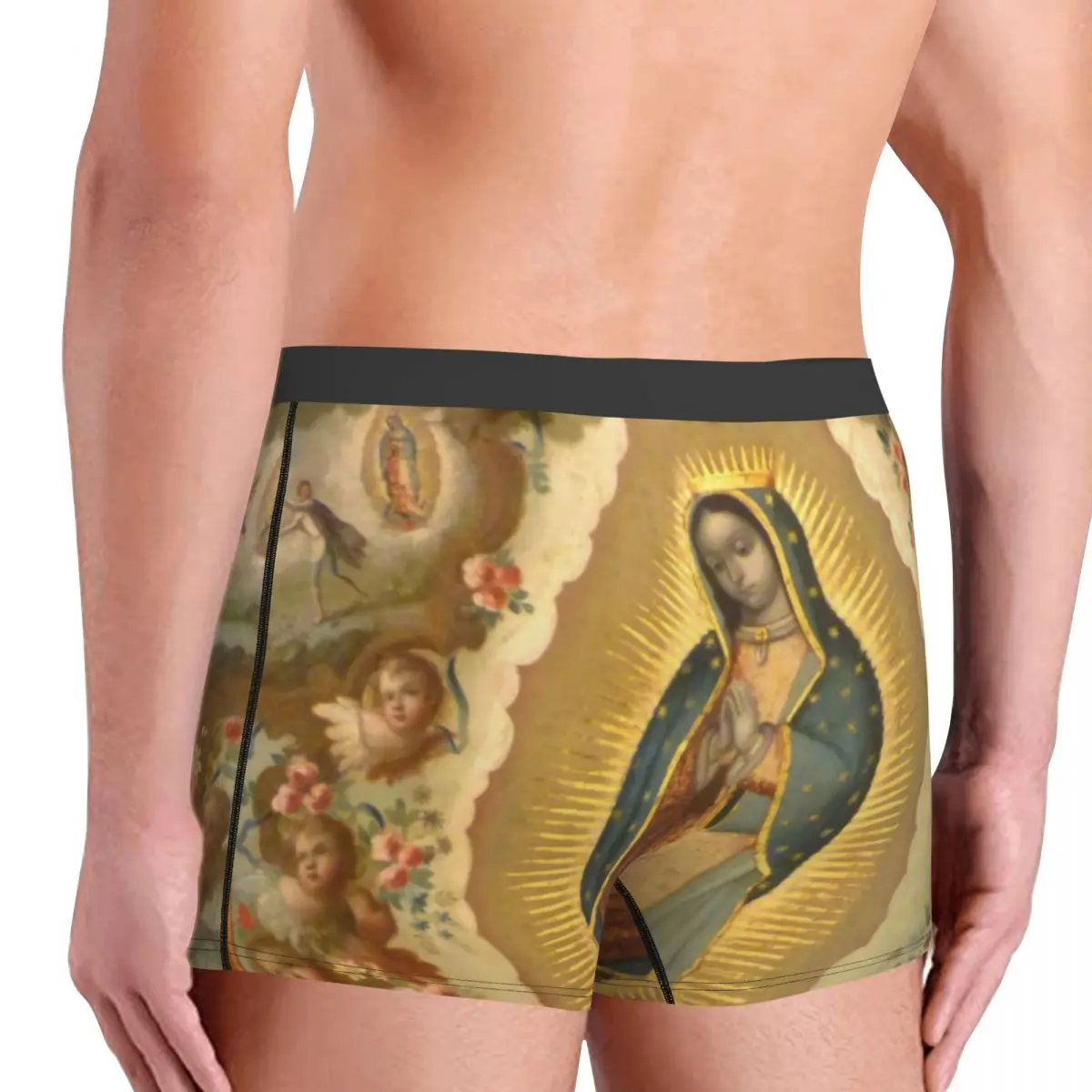 Virgin Of Guadalupe With The Four Apparitions Underwear Male Print Customized Boxer Shorts Panties Briefs Soft Underpants