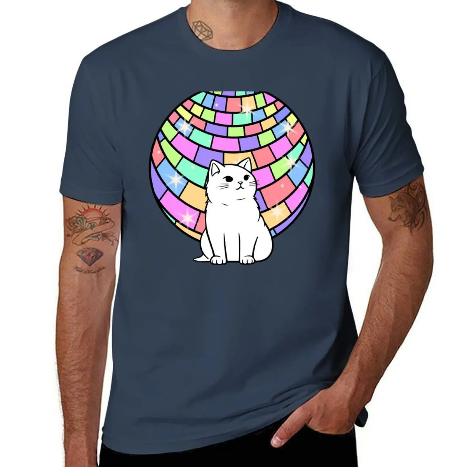 

Purrfect meowy disco eve T-Shirt t shirt men 100% cotton luxury brand t shirt man designer T-Shirt