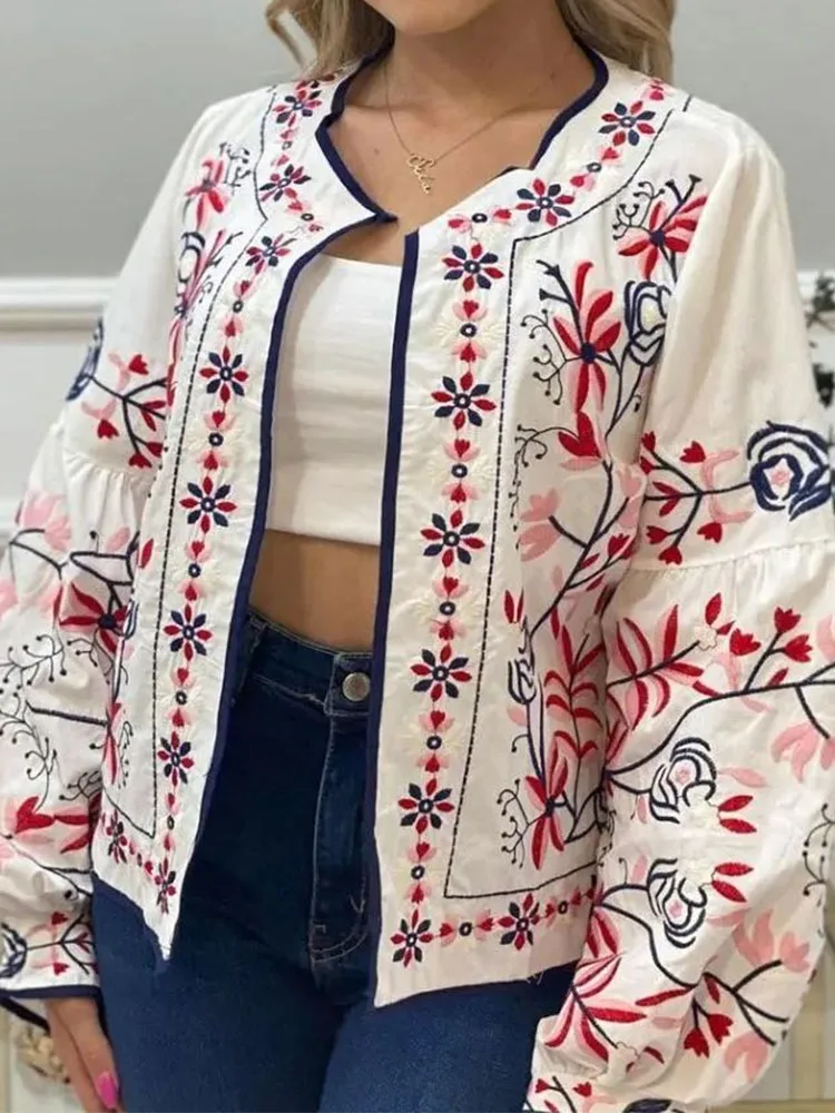 

2024 new women's clothing European and American style fashion casual simple versatile round neck open cardigan jacket