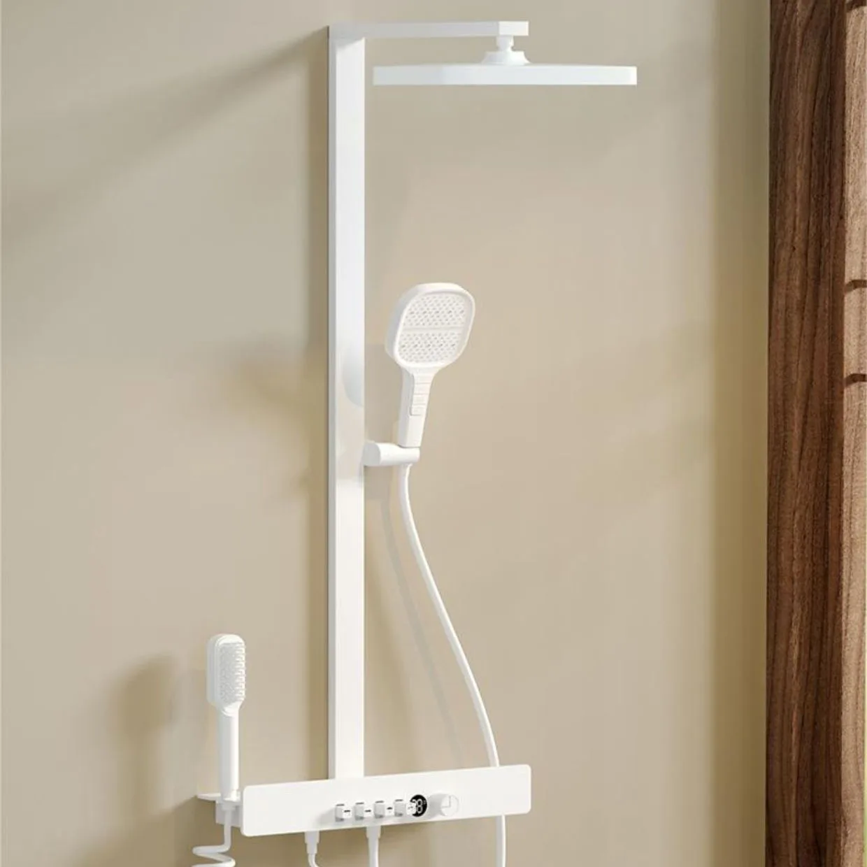 Home Shower Set Bathroom Piano Key Brand All-Brass Thermostatic Shower Head Sets Complete Set of Rain Shower System Equipment
