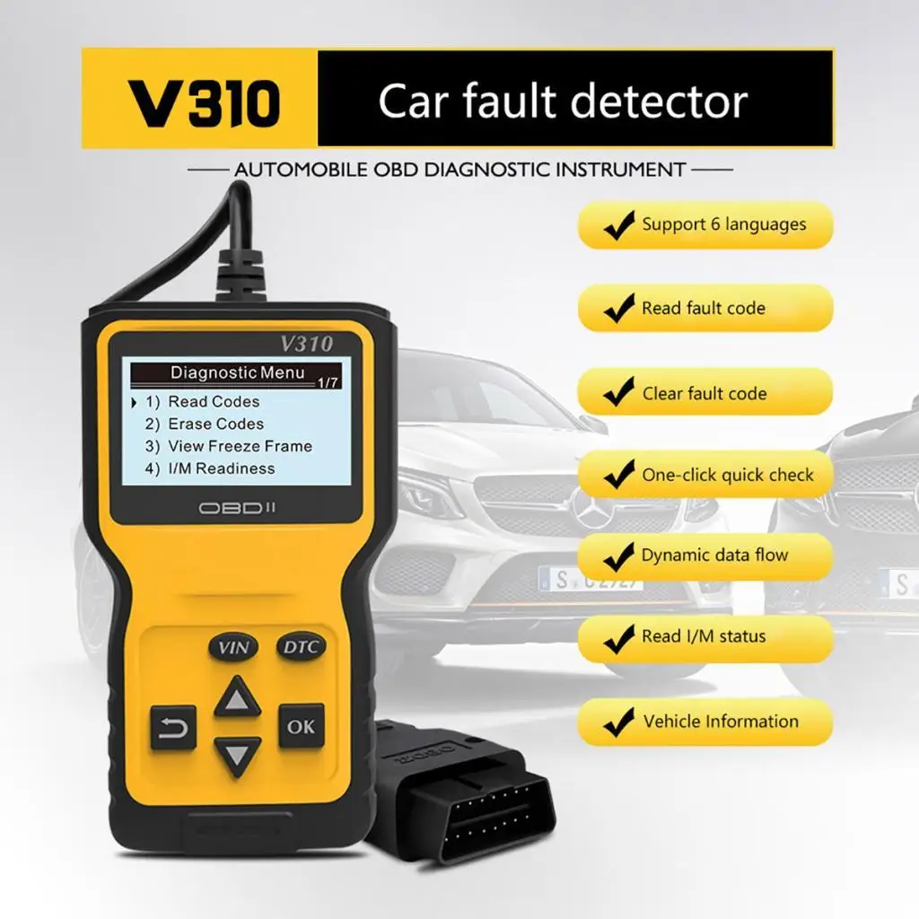 

Multi-Function Auto Car OBD2 OBD Fault Scanner Diagnostic Code Reader Tool