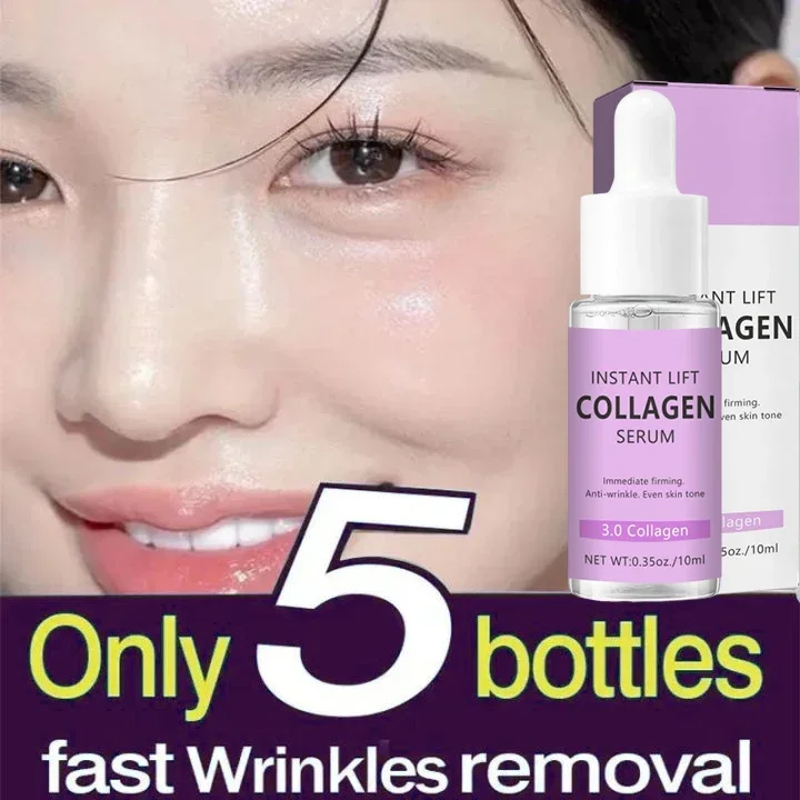 Collagen Face Serum Wrinkle Removal Anti Aging Hyaluronic Acid Forehead Fine Lines Lifting Facial Serum Skin Care Beauty