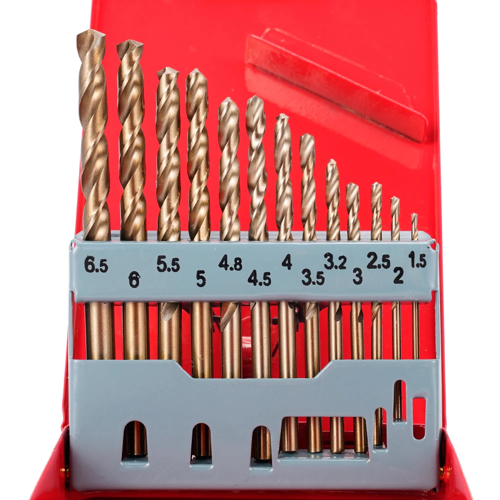 M35 HSS-Co 5% Coban Thép Tốc Độ Cao Hệ Mét Xoắn Bộ Mũi Khoan Với Ốp Lưng Kim Loại Dành Cho Đồng Hồ Thép Không Gỉ gỗ Gia Công Kim Loại