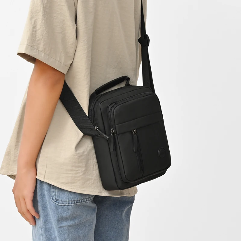 Business-Umhängetasche für Herren – Fortschrittliches Design mit mehreren Fächern, Schultertasche für Büro und Freizeit – Detail 8