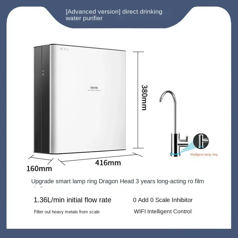 220V Midea Water Purifier with RO Filtration,Experience High-Quality Water with   Water Purifier for Kitchen Sink