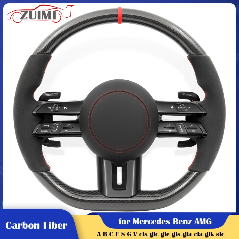 Modify Carbon Car Steering Wheel for Mercedes-Benz AMG cls glc gle gls gla cla A C E G V W204 W205 W206 W213 W217 W221 W222 W223