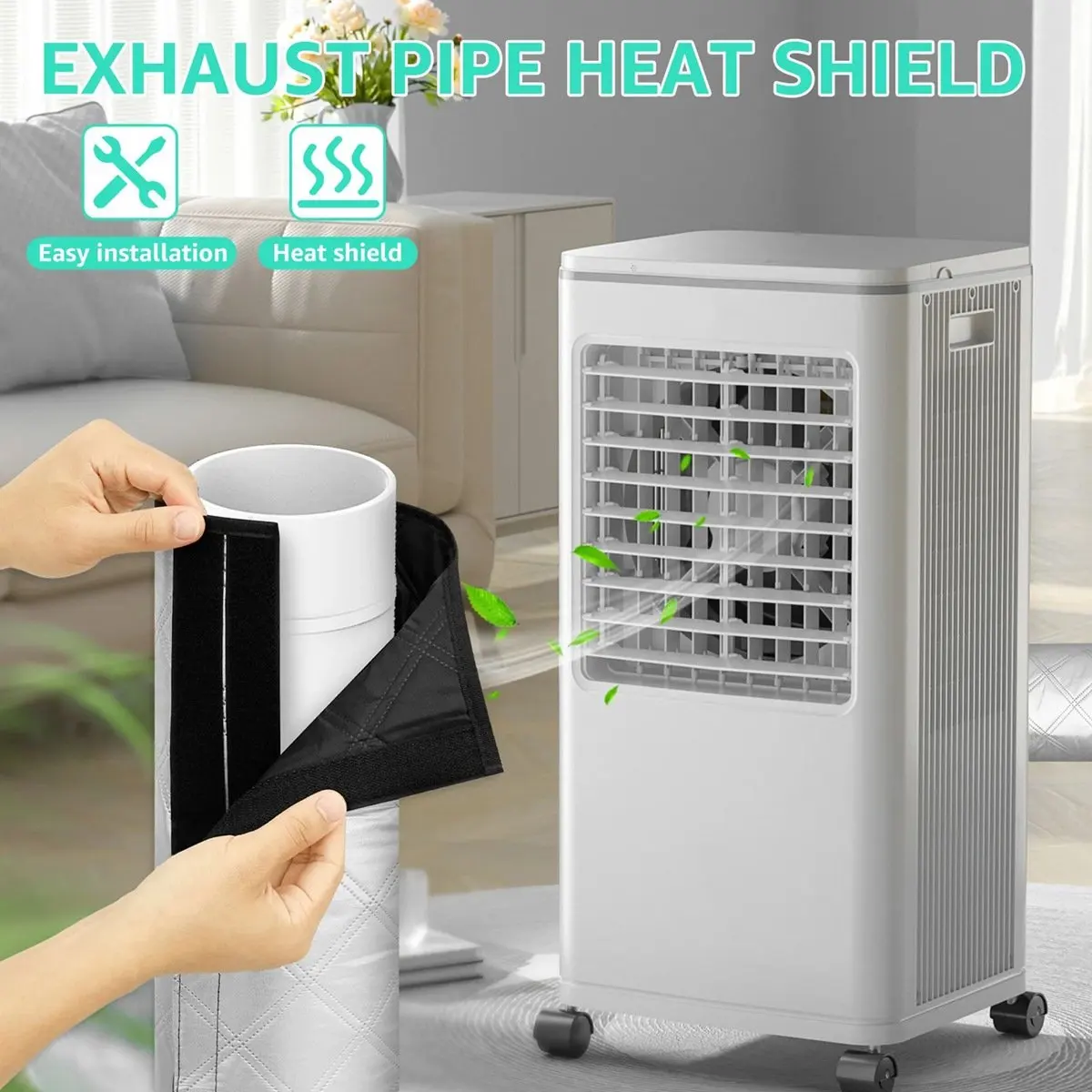 New 3 Layer Air Conditioner Hose Cover LightweightAC Insulated Hose Cover Wrap Portable Air Conditioner Hoses Sleeve