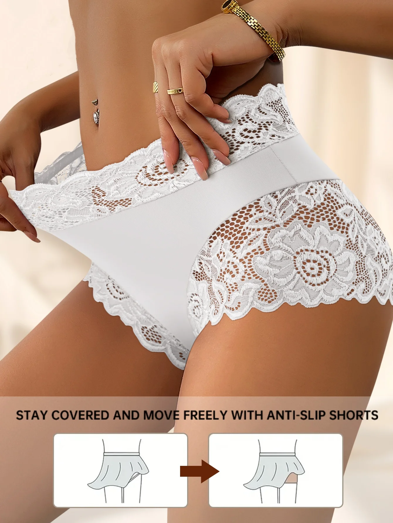 4 stks/set Kant Katoen Patchwork Holle Slipje Dames Slips Effen Kleur Sexy Bloemen Holle Damesslips Damesondergoed