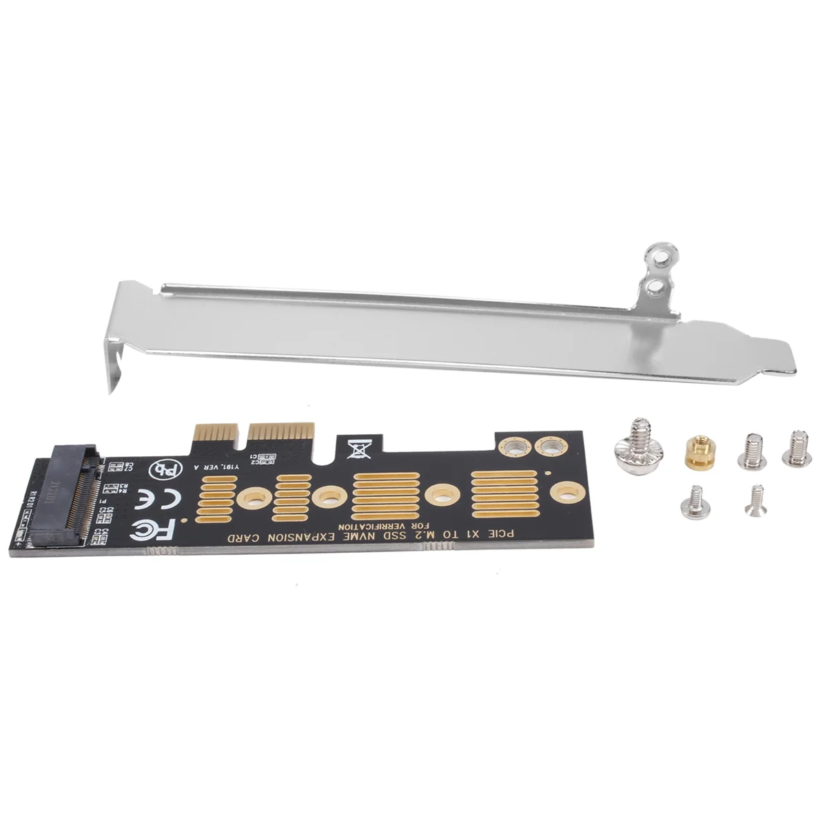 M2 SSD NVME to PCIE X1 Adapter Card PCIE X1 to M2 Expansion Card Hard Drive Adapter M Key Interface Card