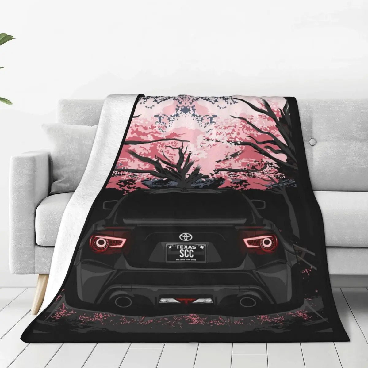 JDM Car GT86 GT 86 Sport Cars Blankets Fleece Print GT-R GTR Car Multifunction Lightweight Thin Throw Blankets for Bedding