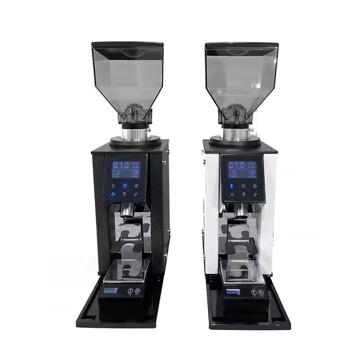 

ZF64WP Digital Automatic Italian Coffee Grinder 64mm Flat Burr Grinding Machine Stainless Steel Electric Coffee Bean Grinder