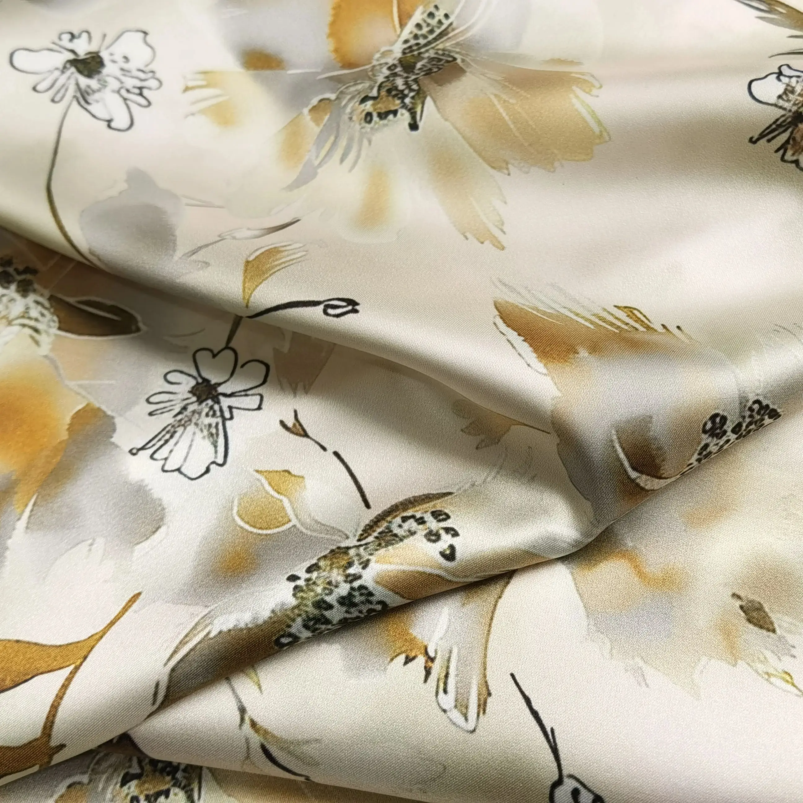 

100cm*148cm Silky Satin Charmeuse Fabric for Evening Gowns, Bridesmaid Dresses & Formal Wear - Super Soft Material DIY Sewing