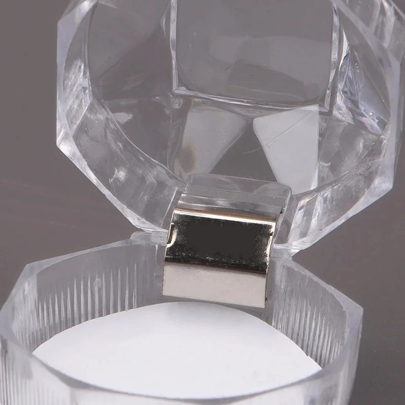 20pcs Acrylic Crystal Ring Boxes for Wedding Jewelry