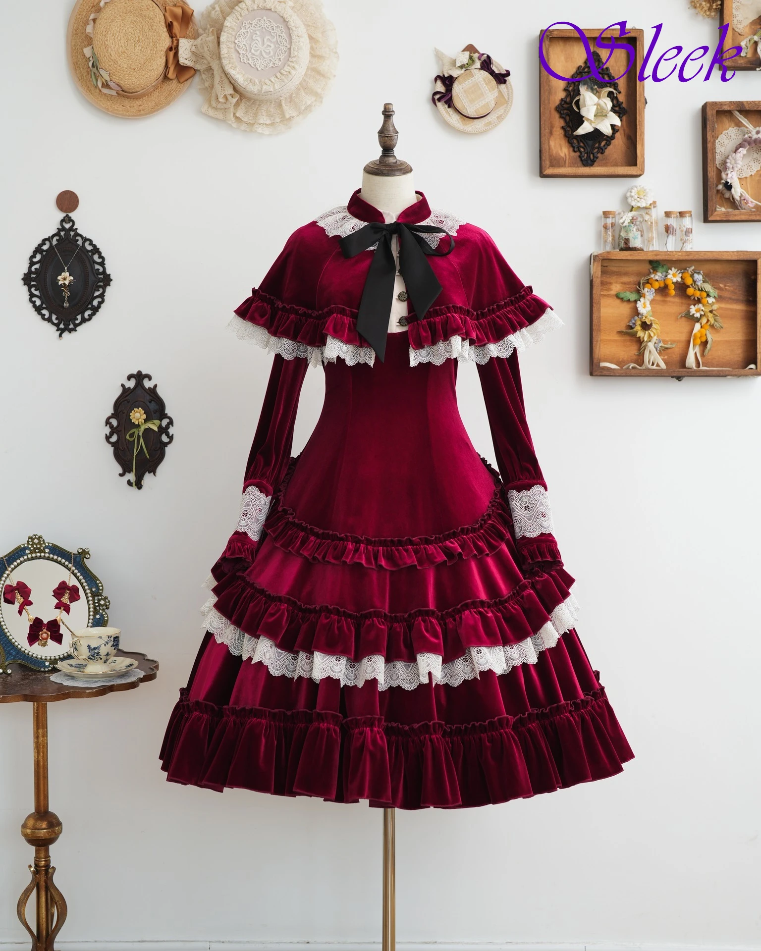 تخصيص ألف خط طاقم الرقبة طويلة الأكمام فستان سهرة أنيق حساسة فساتين المشاهير مزاجه فساتين مناسبة مخصصة