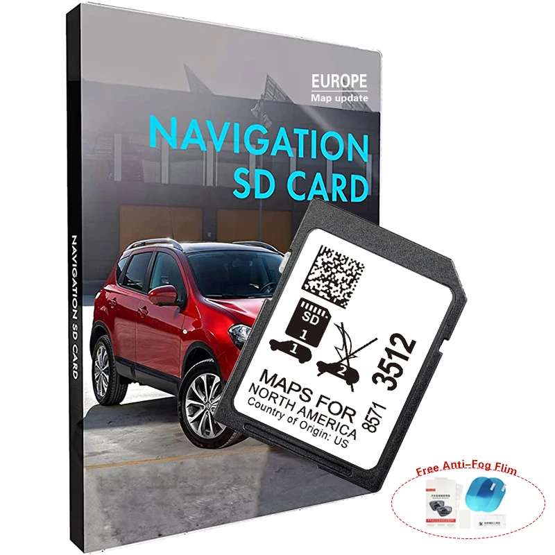 32GB SD Card GPS Upgrade North America Maps for Chevrolet Blazer Bolt Camaro Colorado Corvette Equinox 2024 8571-3512 Navigation