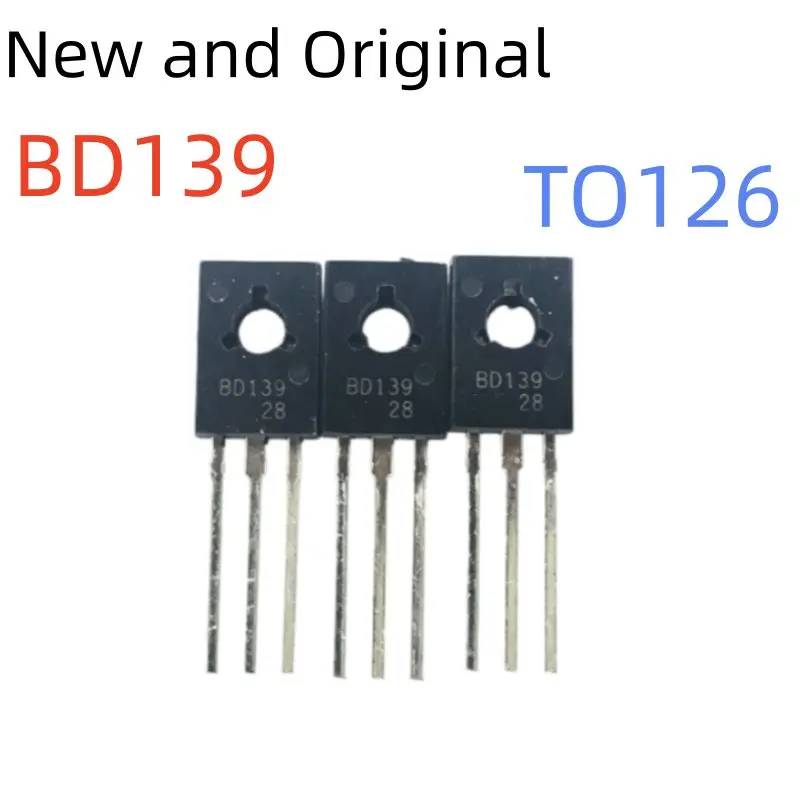 

Транзисторы мощности NPN BD139 TO126 80В 1.5А