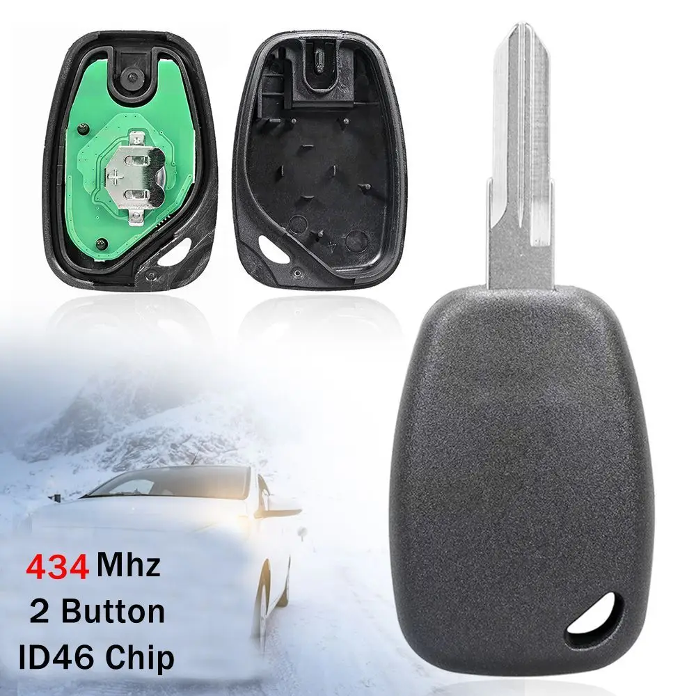 Car Key 2 Button for Renault Kangoo ( 2003 - 2011 )|for Renault Master  ( 2005 - 2010 )|for Renault Traffic   ( 2004 - 2013 )