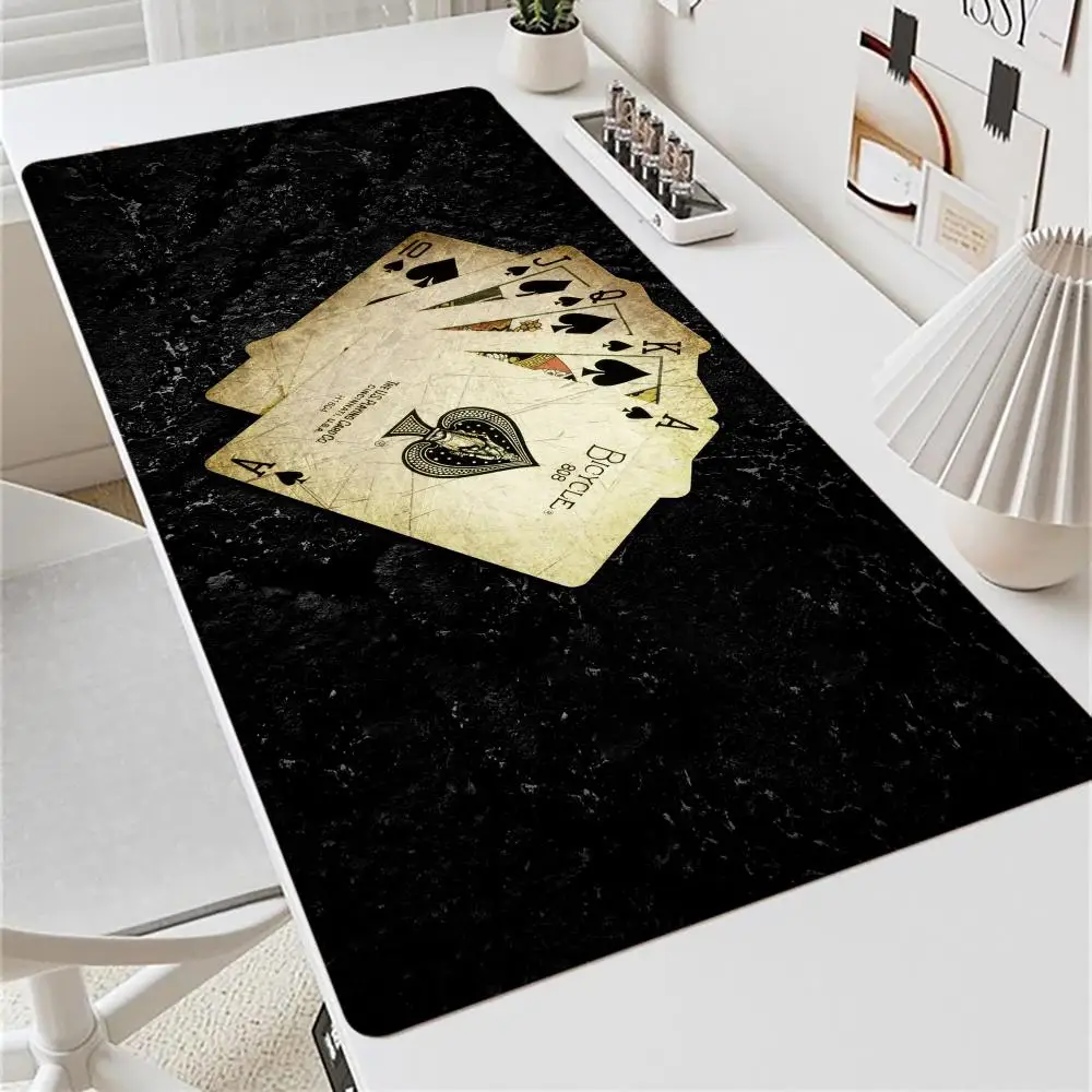 Poker Design Mouse phone Pad Large MousePad XXL Gaming Rubber playmat Lock Desk Mat Computer mouse Gamers work carpet office