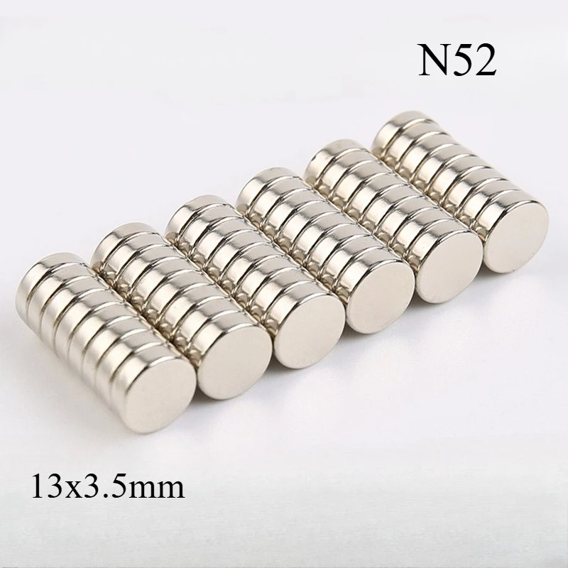 N52 13x3.5 Manget  Neodymium 13*3.5mm Imanes Refrigerator Magnets Office Whiteboard Booster Eaxct Science Diy  Tool Strorage