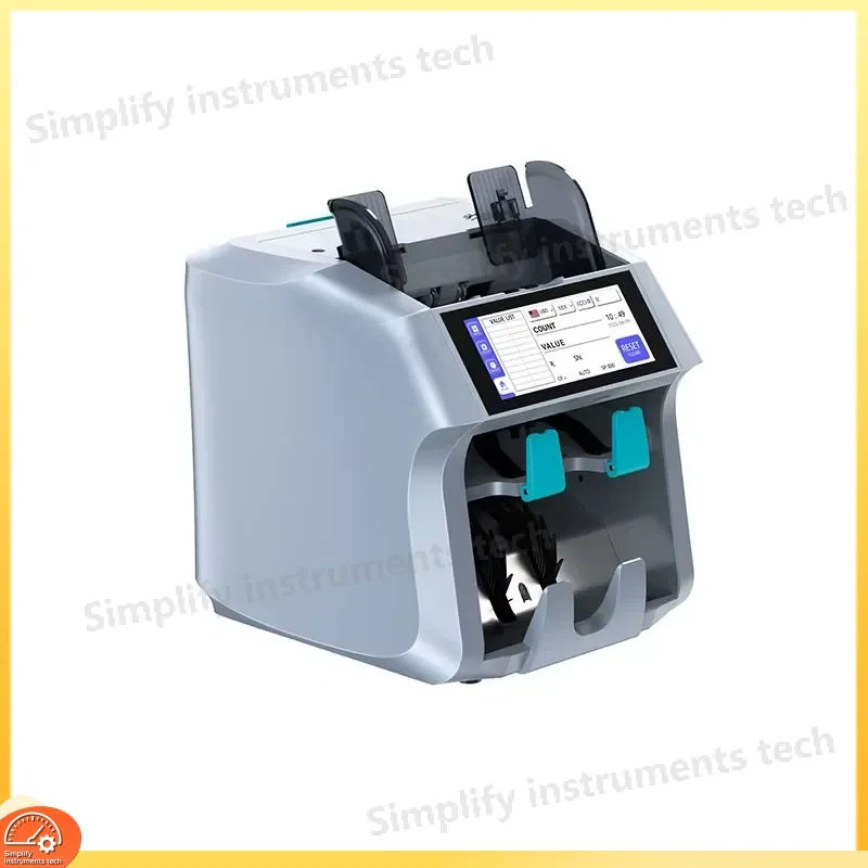 2 CIS Full Touch Screen Bank Grade Money Counting with Built-in Printer and Two Pockets CE Certified Bill Counter for