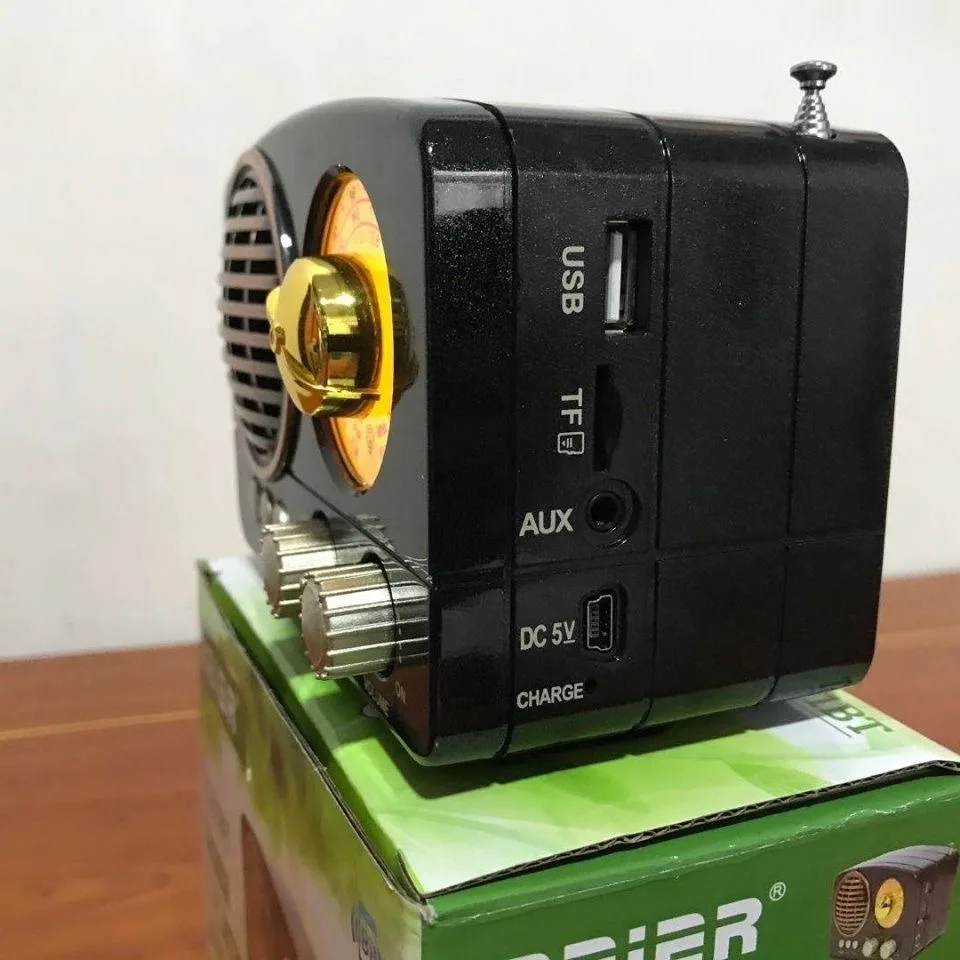 Винтажное профессиональное радио, многополосный портативный плеер, поддержка подключения Bluetooth, Аудио карты