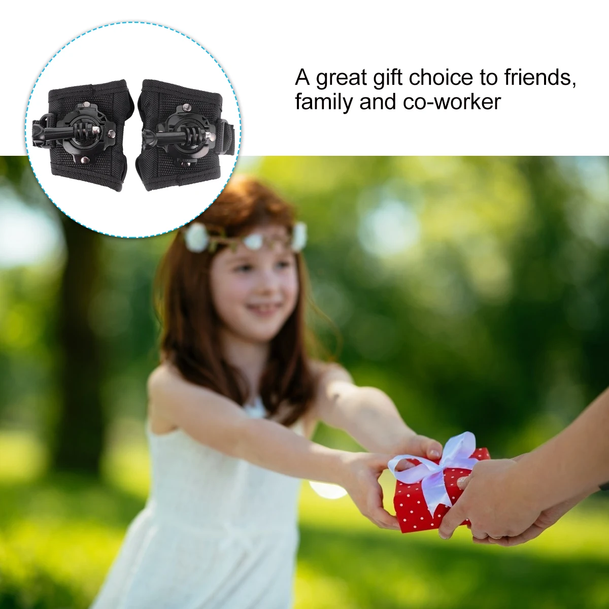 

2 Pcs Rotating Wrist Strap Camera Holder Mount Glove Style Rotation for Black Accessories Band