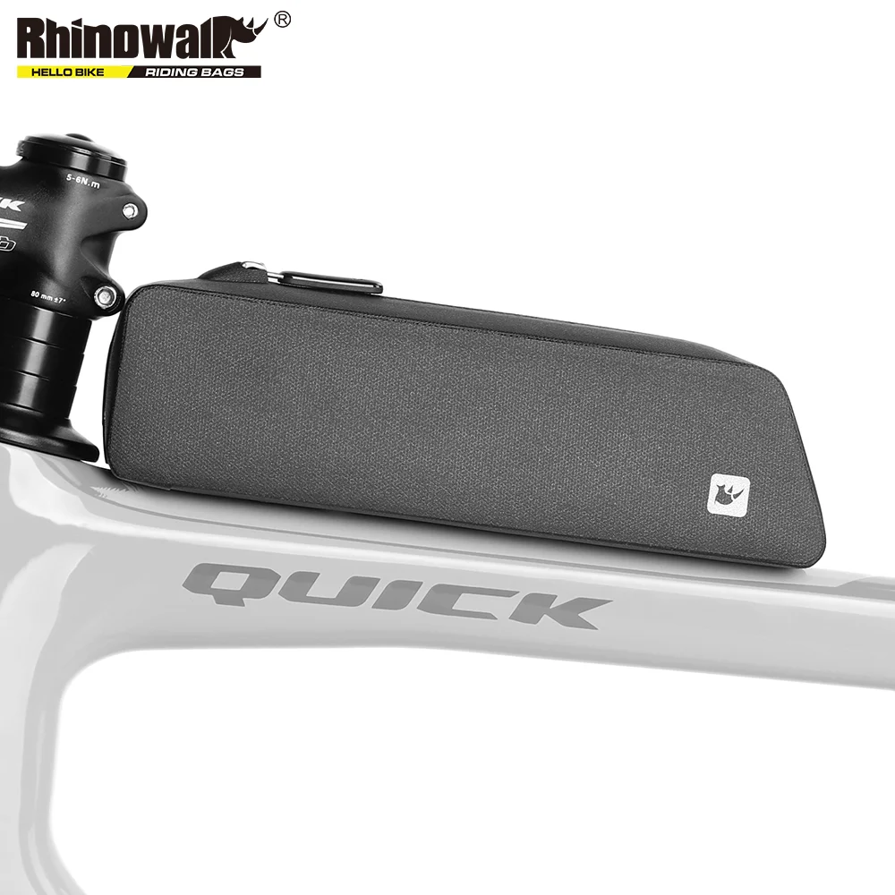 

Rhinowalk Bike Top Tube Bag TPU Cycling Front Bag With Screws or Straps Waterproof Windproof Gravel Road Bike Top Frame Bag New