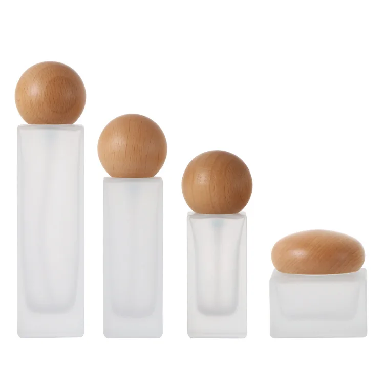 6 Stück Mattglas-Leerflaschen mit Pumpverschluss für Essenz, Flüssig-Foundation, Nachfüllbare Hautpflegebehälter, Reise- und Reisegegenstände – Detail 6