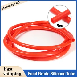 1/3/5/10M Red Food Grade Silicone Tube ID 0.5mm ~ 32mm Tasteless Flexible Garden Rubber Hose Aquarium Soft Tubing Silicone Pipe