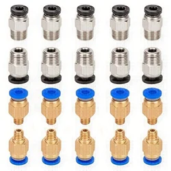 New PC4-M6 Pneumatic Fitting and 5 Pcs PC4-M10 Pneumatic Fitting for Creality Ender 3/Pro Ender 5 CR-10/10S 3D Printer