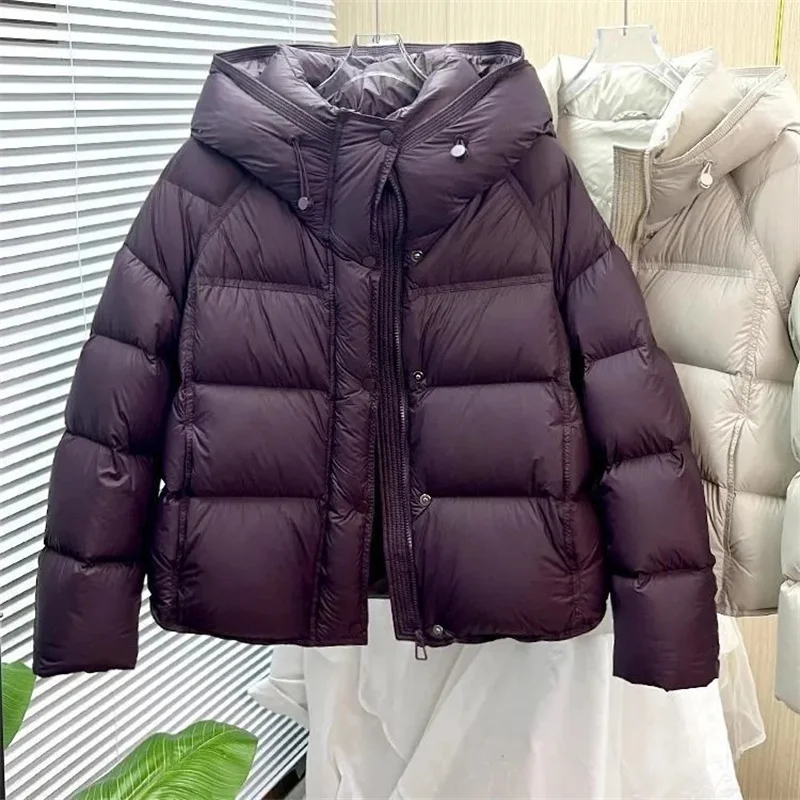Abrigo de algodón holgado con capucha para mujer, Chaqueta de algodón a la moda para estudiantes, ropa de abrigo gruesa y cálida con bolsillo para invierno