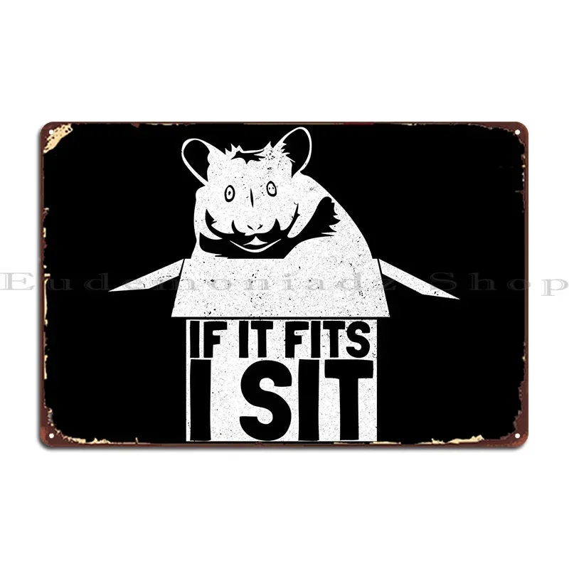 Hamster Metal Sign Design Wall Cinema Design Wall Mural Tin Sign Poster