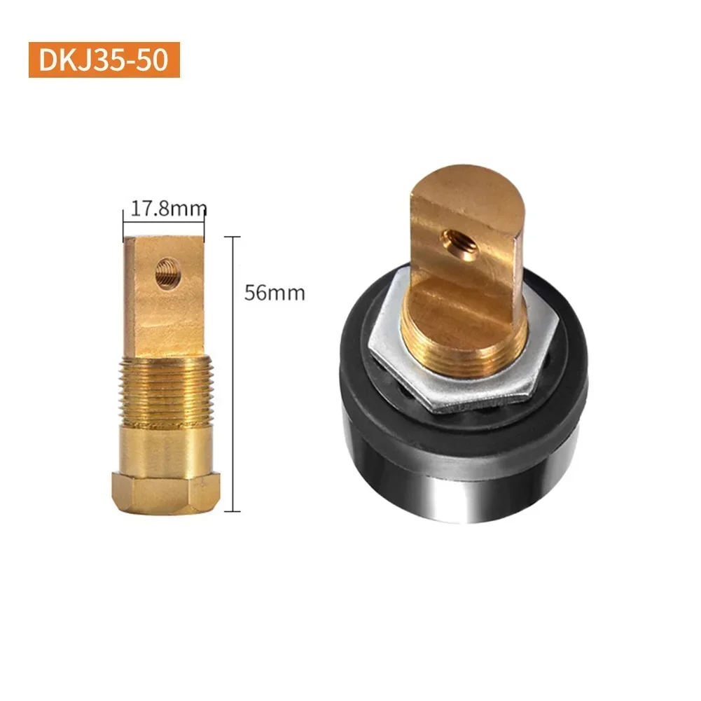 1pcs DKJ35-50 DKJ50-70 DKJ10-25 Single Plate European Rear Plate Fast Connector Socket Welding Fast Connector  Soldering Tools