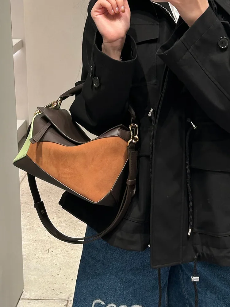 Minimalist Genuine Leather Crossbody Bag for Women