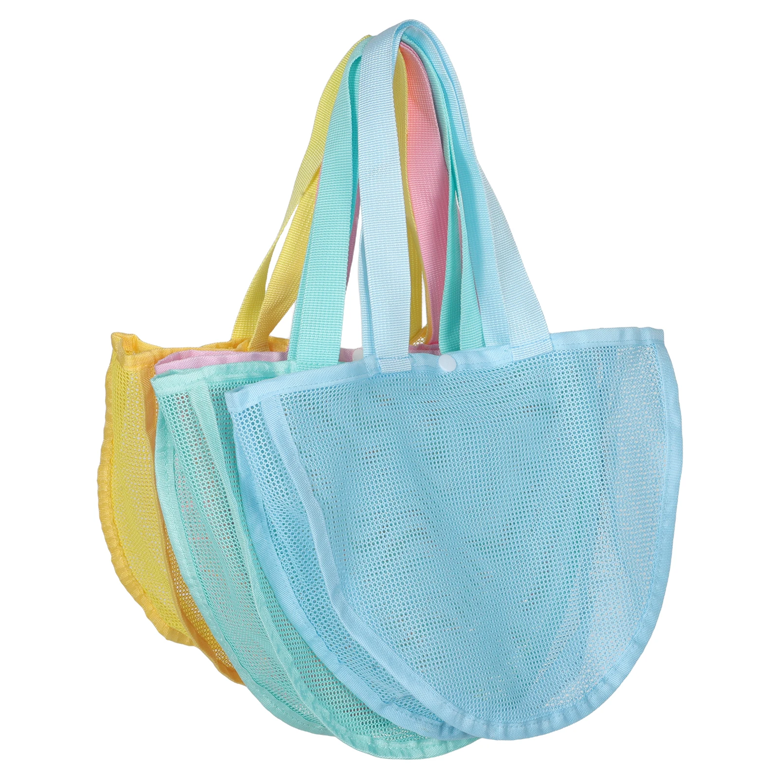 Sac de rangement de jouets de plage, 4 pièces, Kit de jouets de sable, sacs en maille pour enfants, sac à dos pour creuser des enfants
