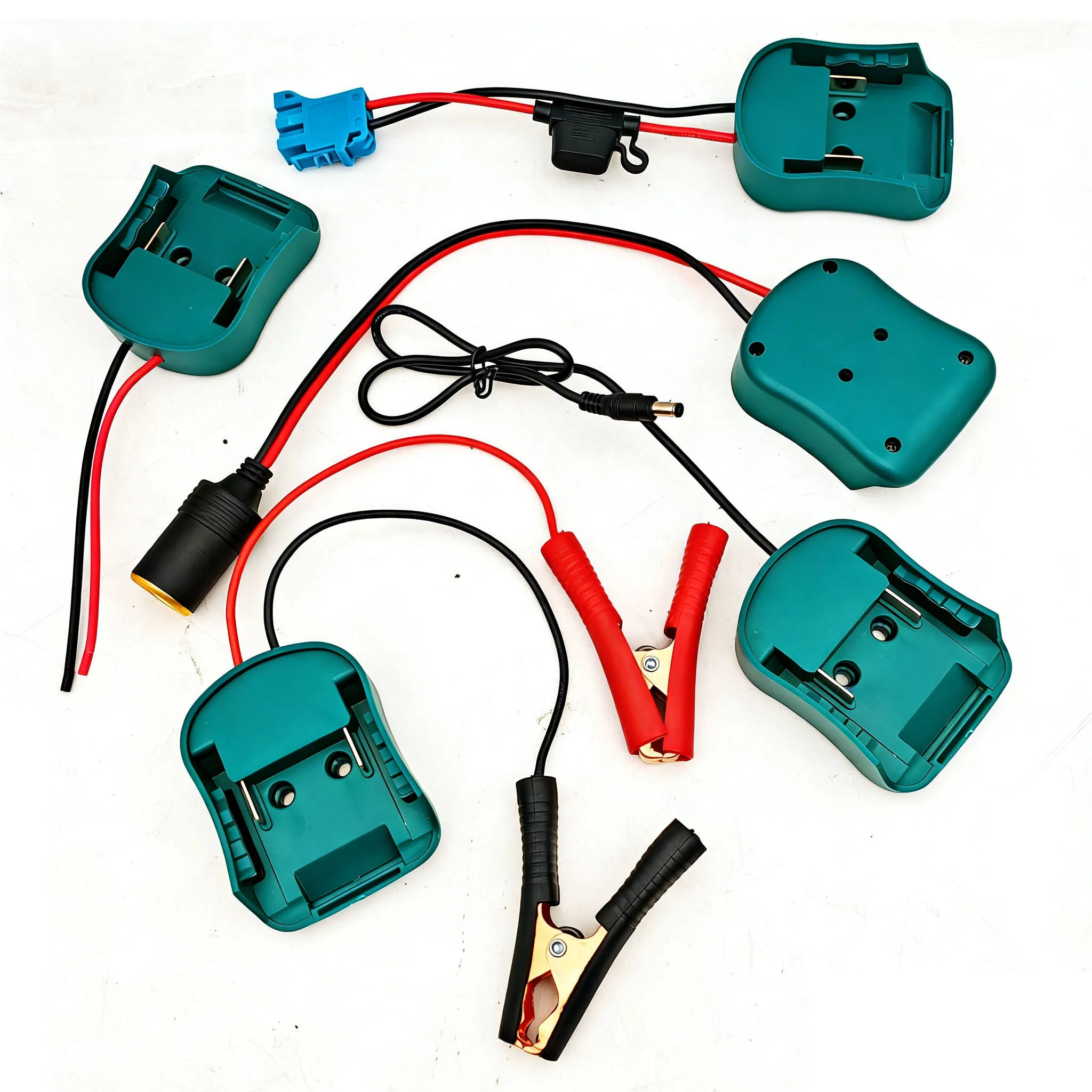 Tool Parts For Makita 18V Lithium Ion Battery External Power Supply Mount DIY Connector Adapter Dock Holder Wire DC Car Lighter